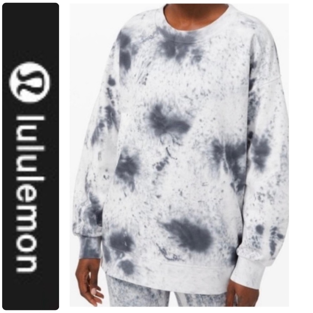 Lululemon Perfectly Oversized Crew Sweatshirt,Tie Dye Marble/4